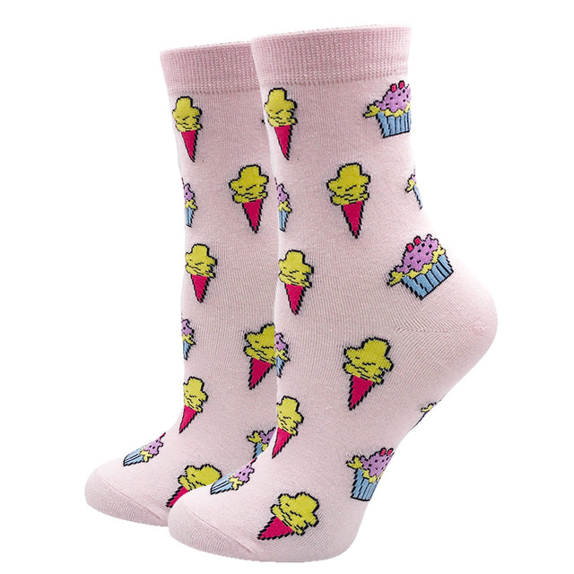 Women's Casual Fashion Simple Jacquard Socks