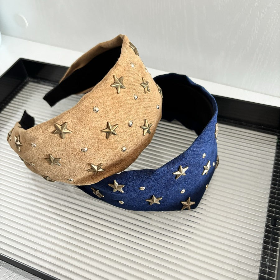 New Headband Female XINGX Rivet Headband Simple All-match