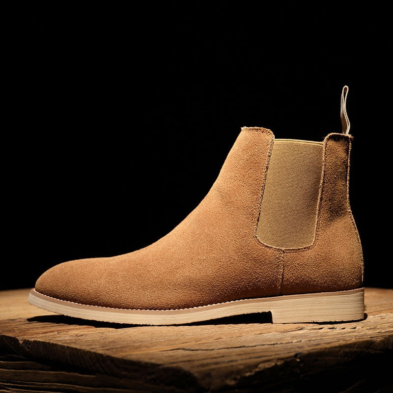 Men's Chelsea Boots AutumnWinter Suede High-Top