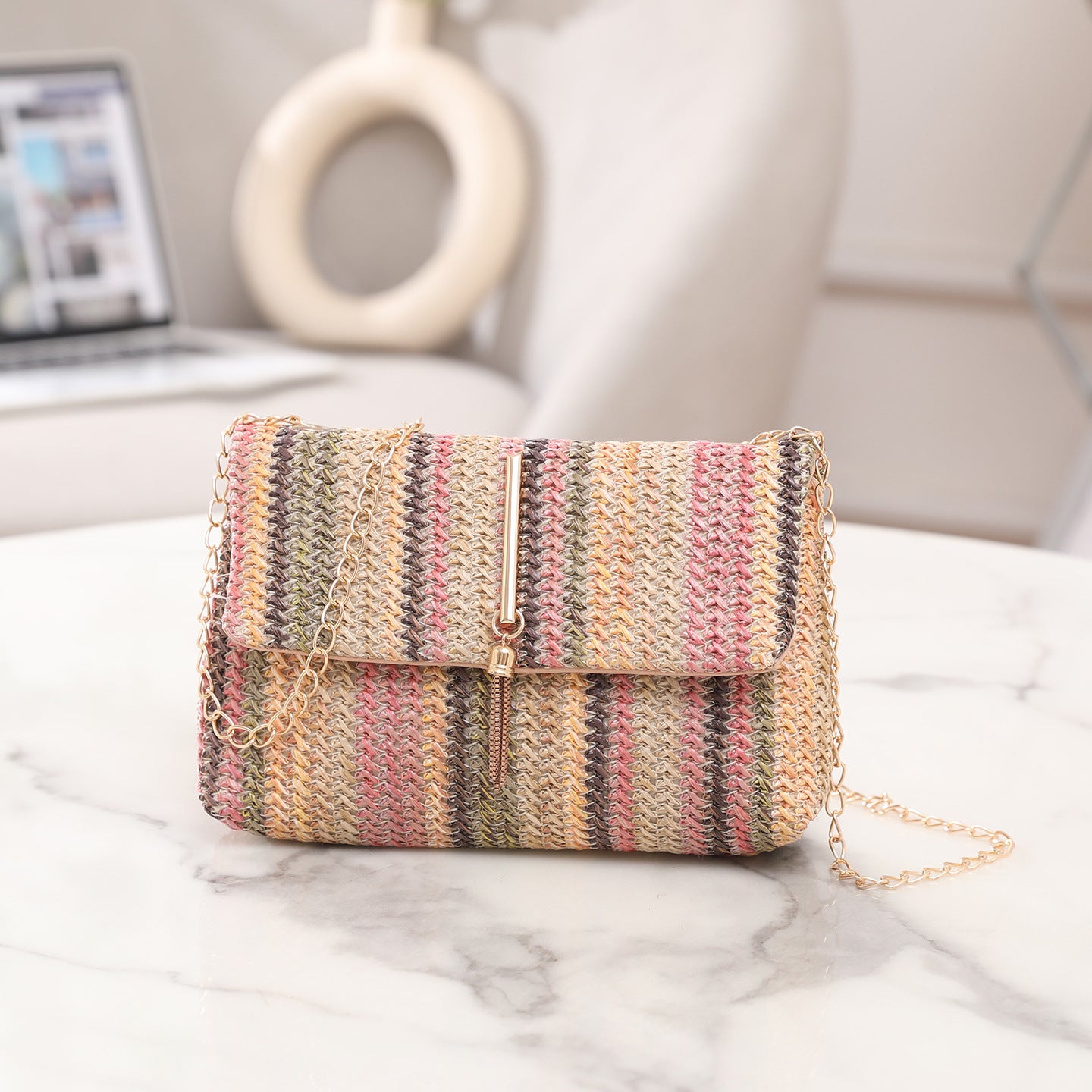 Women's Cross-body Bag Korean Style Trendy Straw
