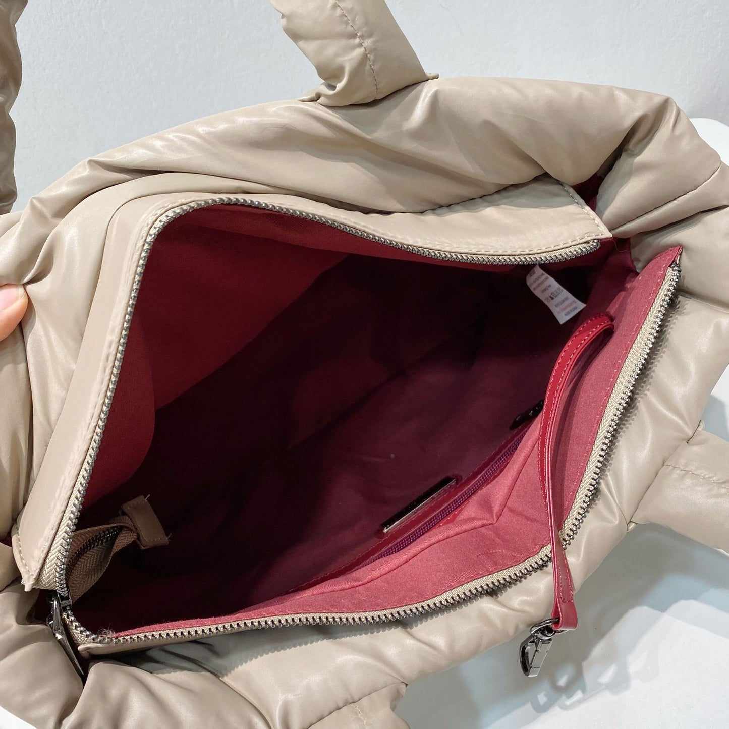 Portable Shoulder-back Down Female Bag