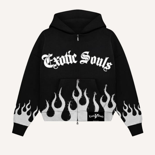 Fashion Casual Printed Polyester Sweater