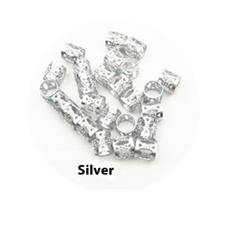 Braid Special Hair Ring Hair Clip Flower Bead Tube African Twist Hair Accessories Hollow Ring