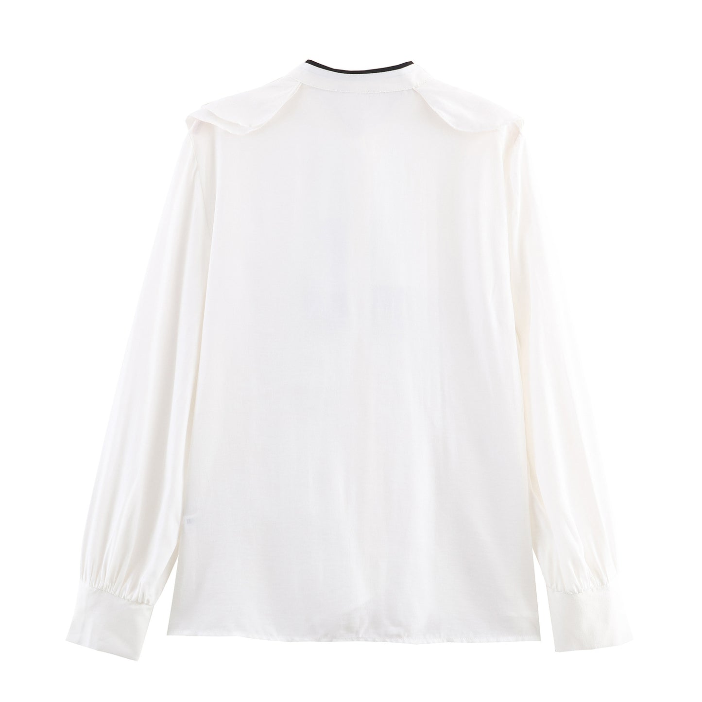 Women's Color-block Bow Layered Decorative Shirt