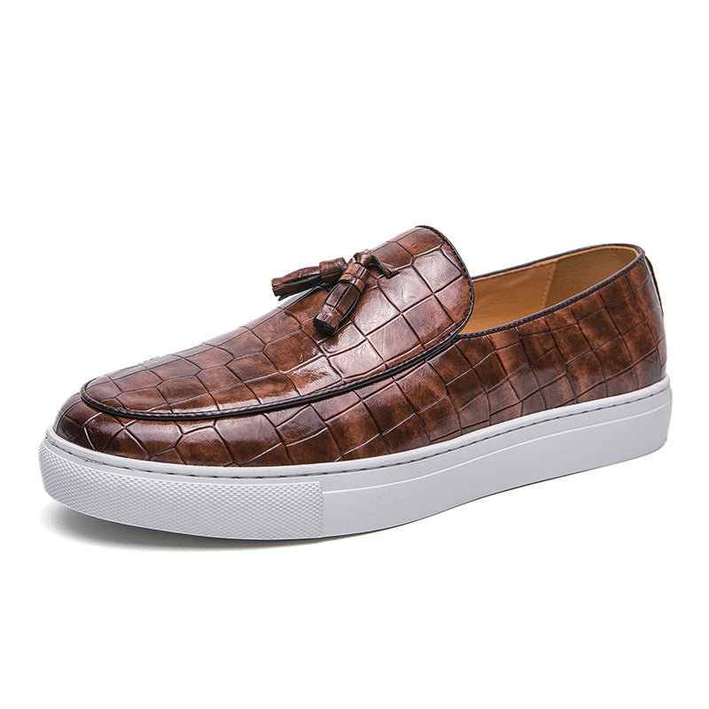 Fashionable And Simple Men's Lazy Casual Leather Shoes