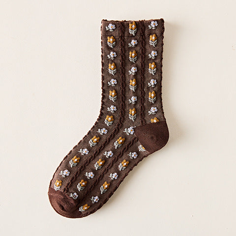 The New Cartoon Bear In The Tube Socks Women's Lace College Style