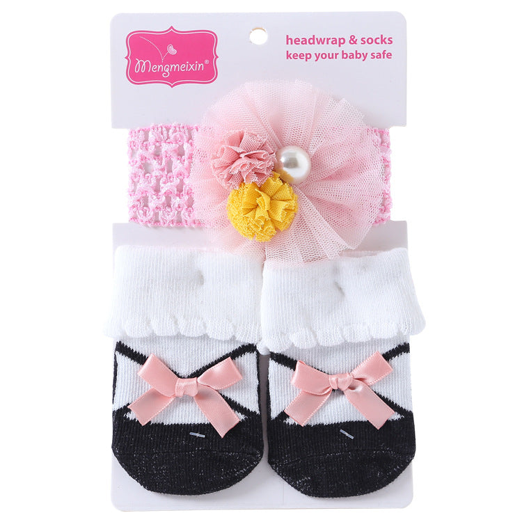 New Polka Dot Three-dimensional Hair Ball Flip Up Children's Socks