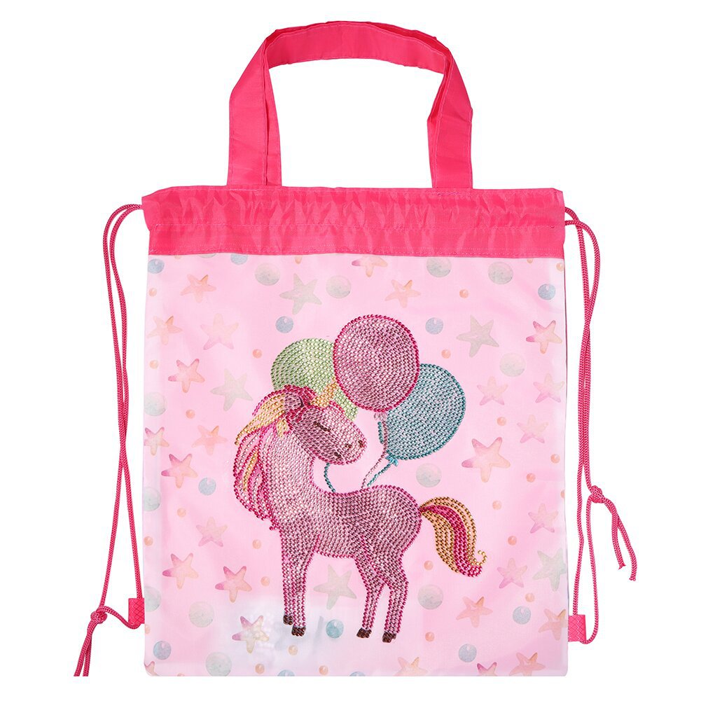 Creative Foreign Trade DIY Diamond Drawstring Back Bag Shopping