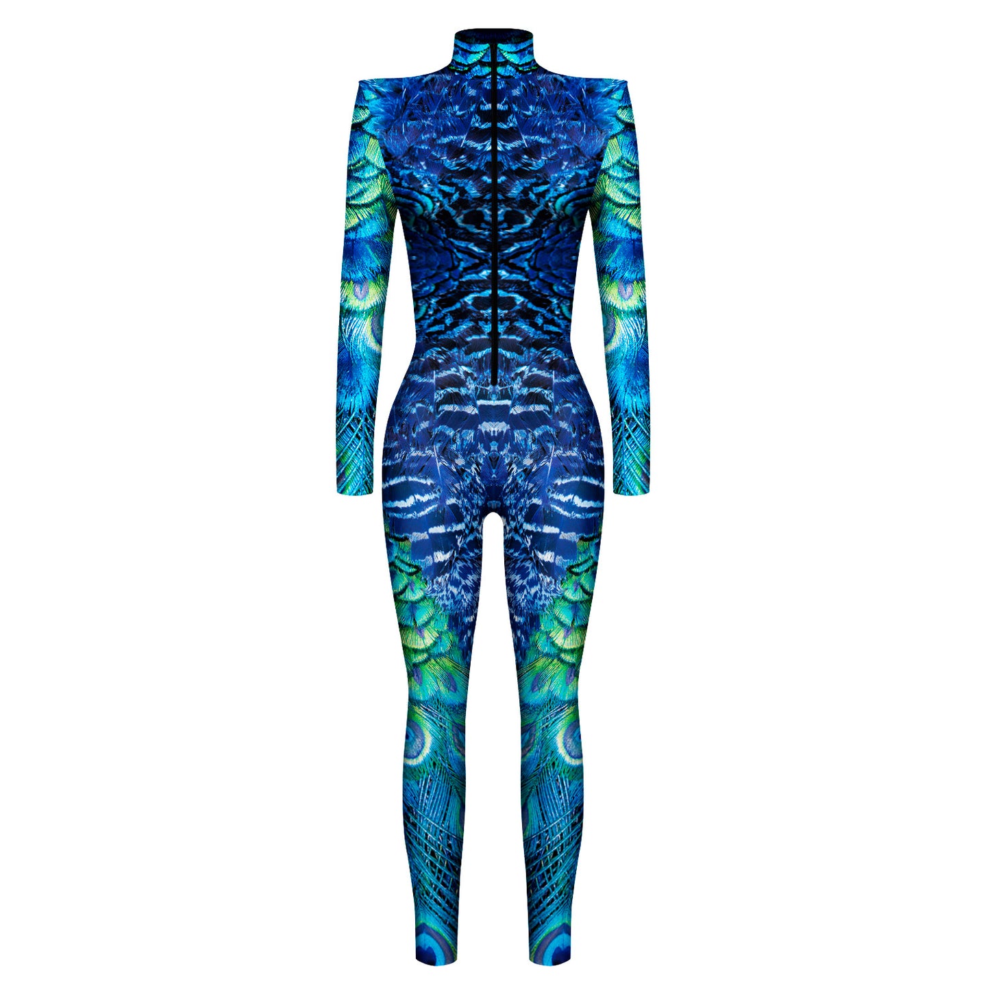 Slim Shoulder Pads Long Sleeve Cosplay Costume Jumpsuit