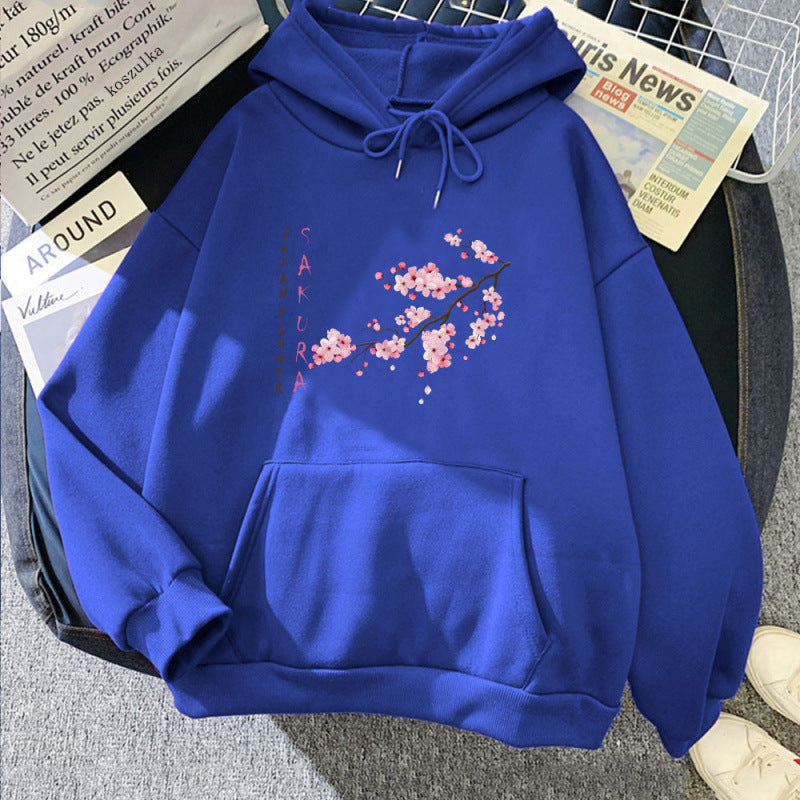 Womens Fashionable Printed Casual Loose Hoodie