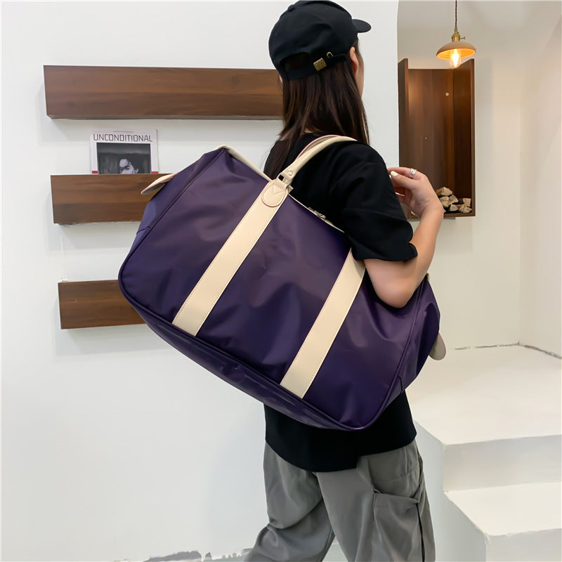 Retro Short Travel Bag Women's Size Light Storage