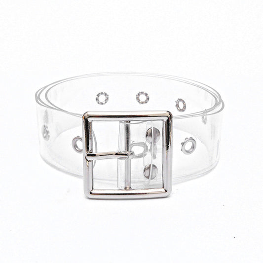 Transparent Pin Buckle Belt