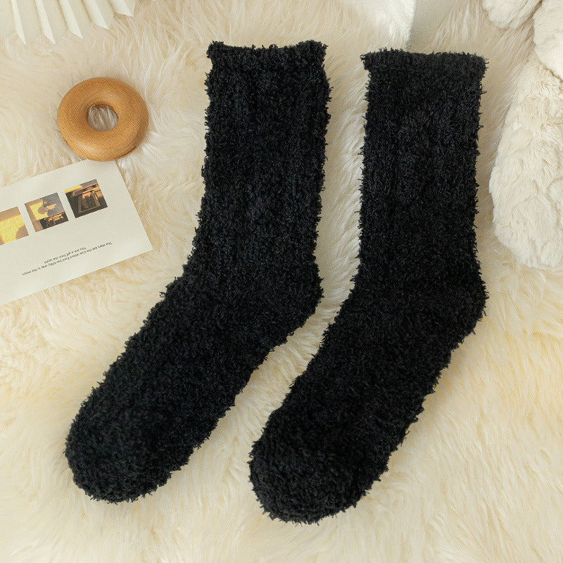 Coral Socks For Children In Autumn And Winter