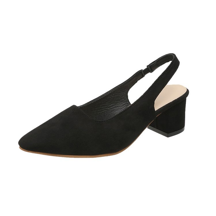Chunky Heel Spring And Summer New Pointed High Heels For Women
