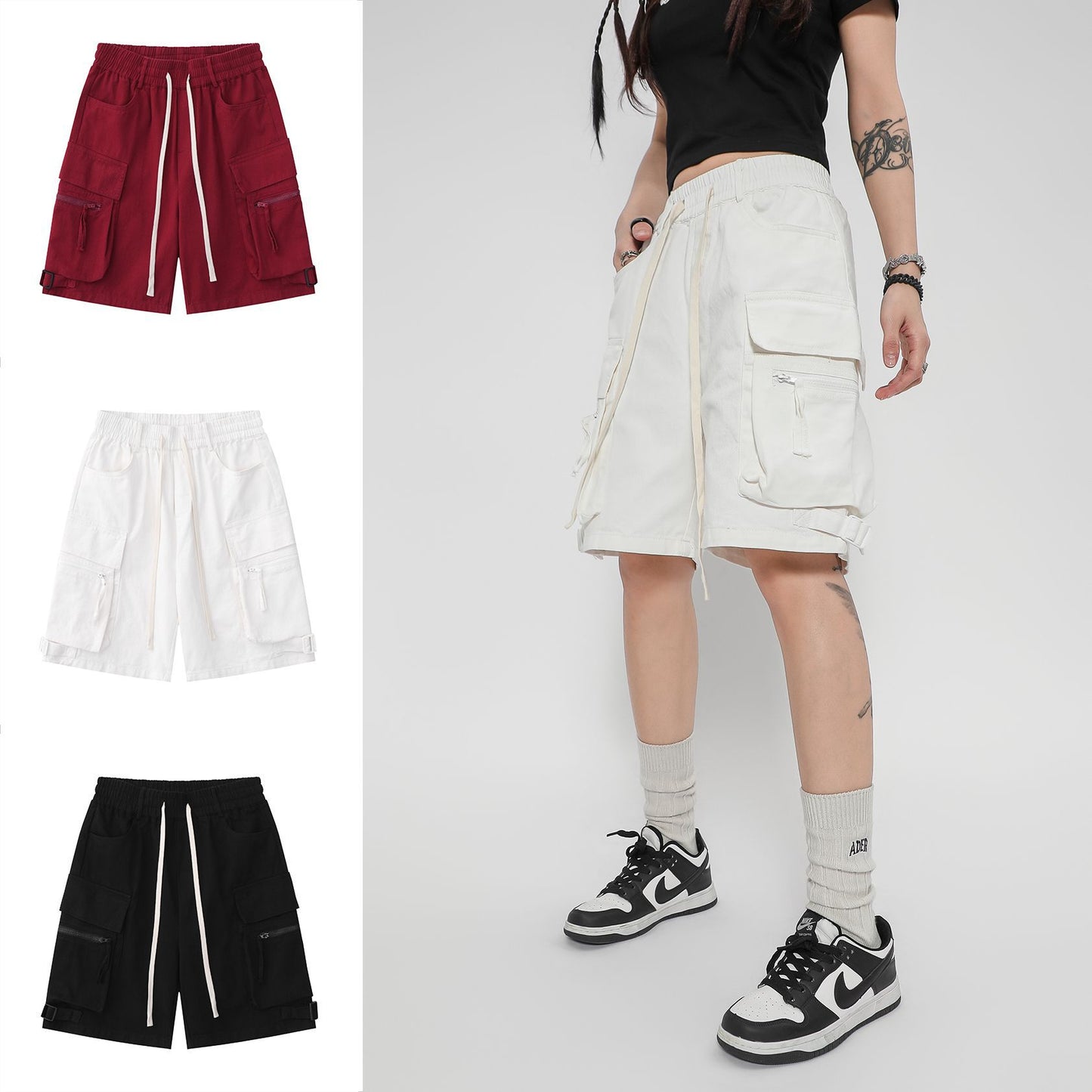 Summer Niche Pocket Casual Cargo Shorts