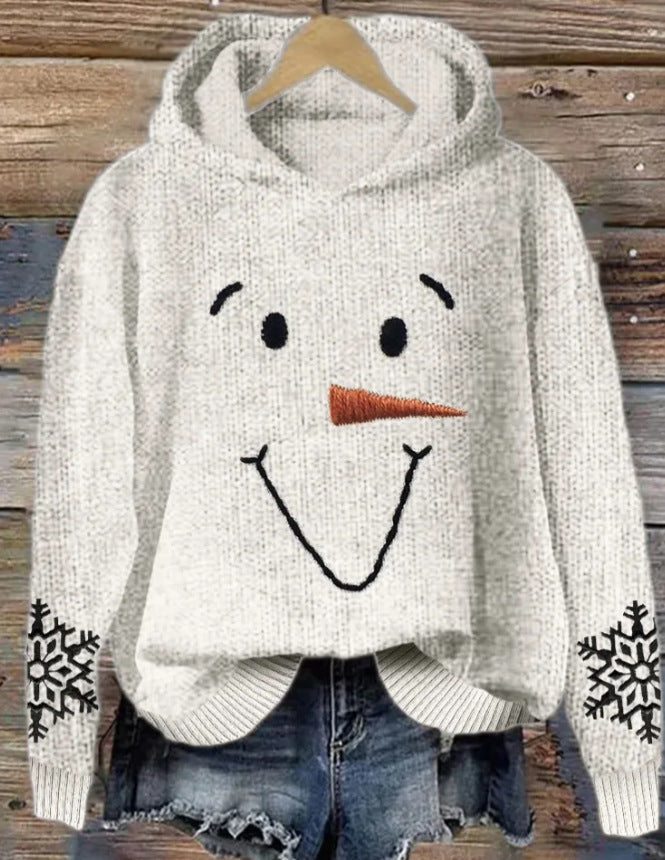 Efterår Og Vinter Dame Sjovt Print Juleferie Afslappet Sweatshirt