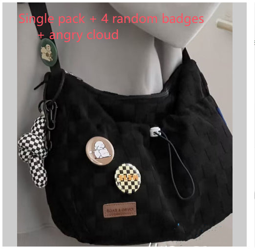 College Style Ins Style Large-capacity Crossbody Bag