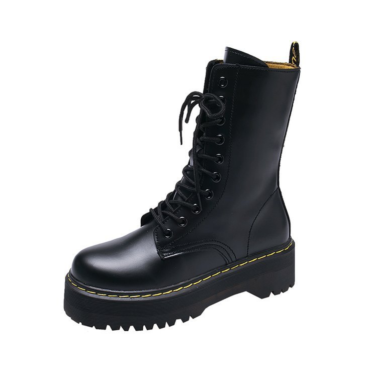 High Tube Lace-up Locomotive Platform Boots