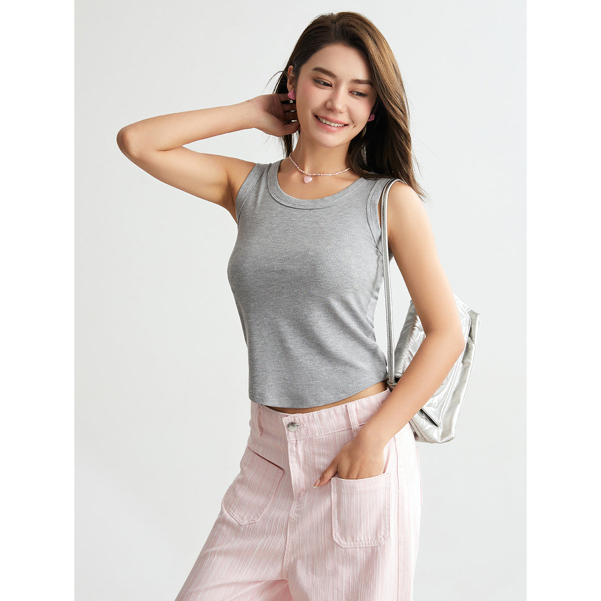 Seamless All-match U-neck Vest Spring And Summer Bottoming Shirt