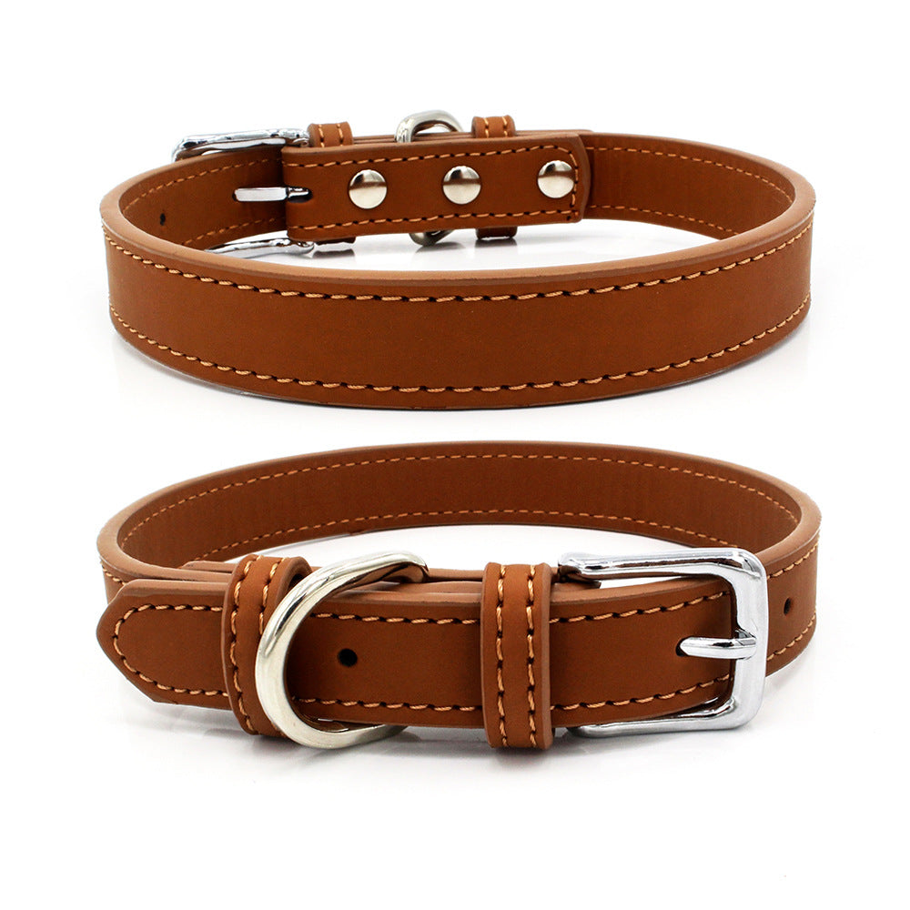 Comfortable Skin Feeling Leather Pet Collar