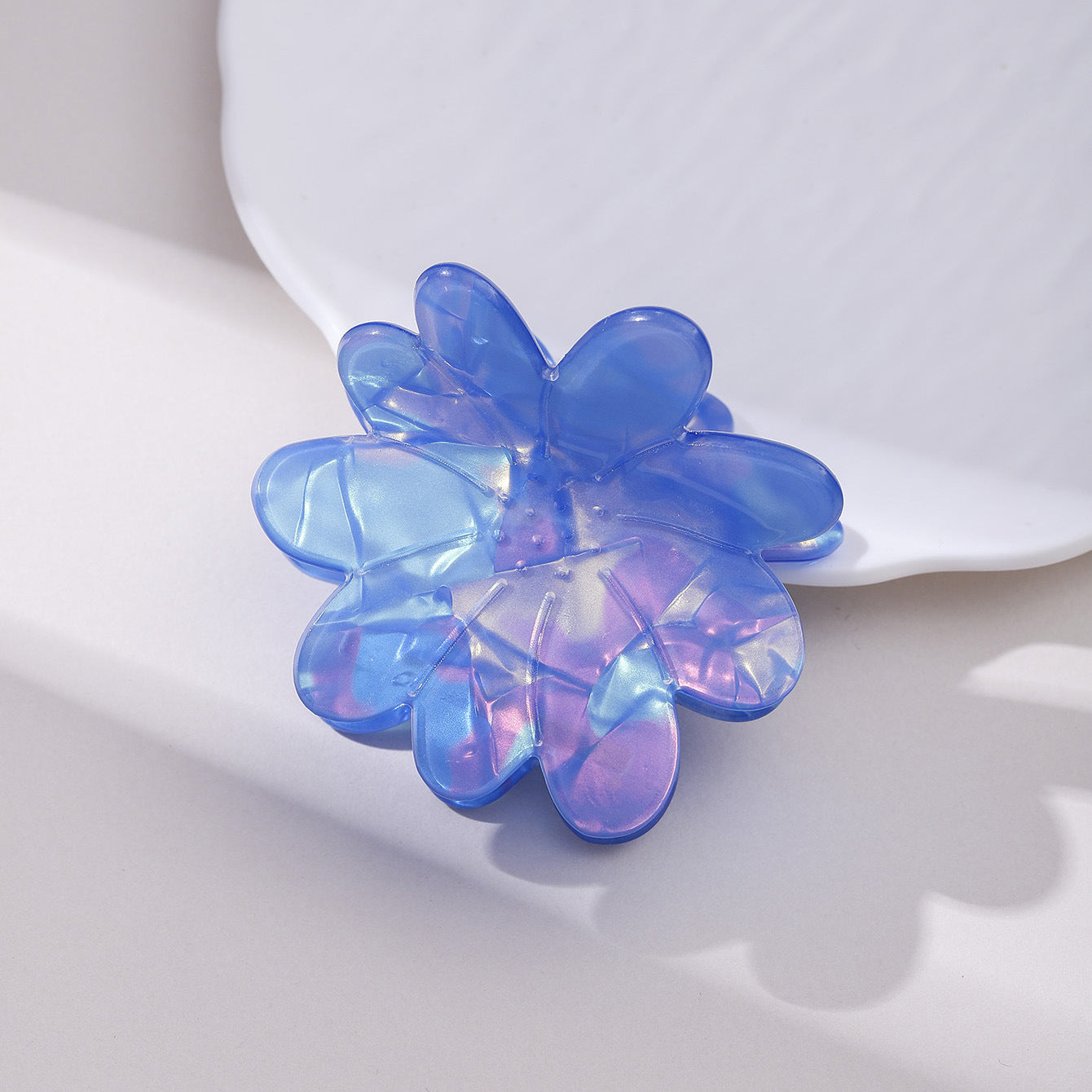 Ins Style Colorful Blue Flower Hair Clip
