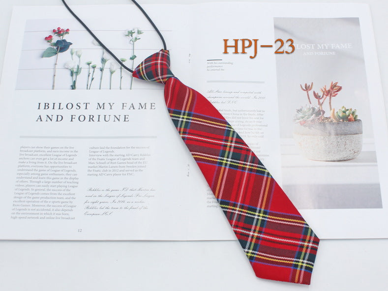 Japanese College Jk Plaid Tie Free Style