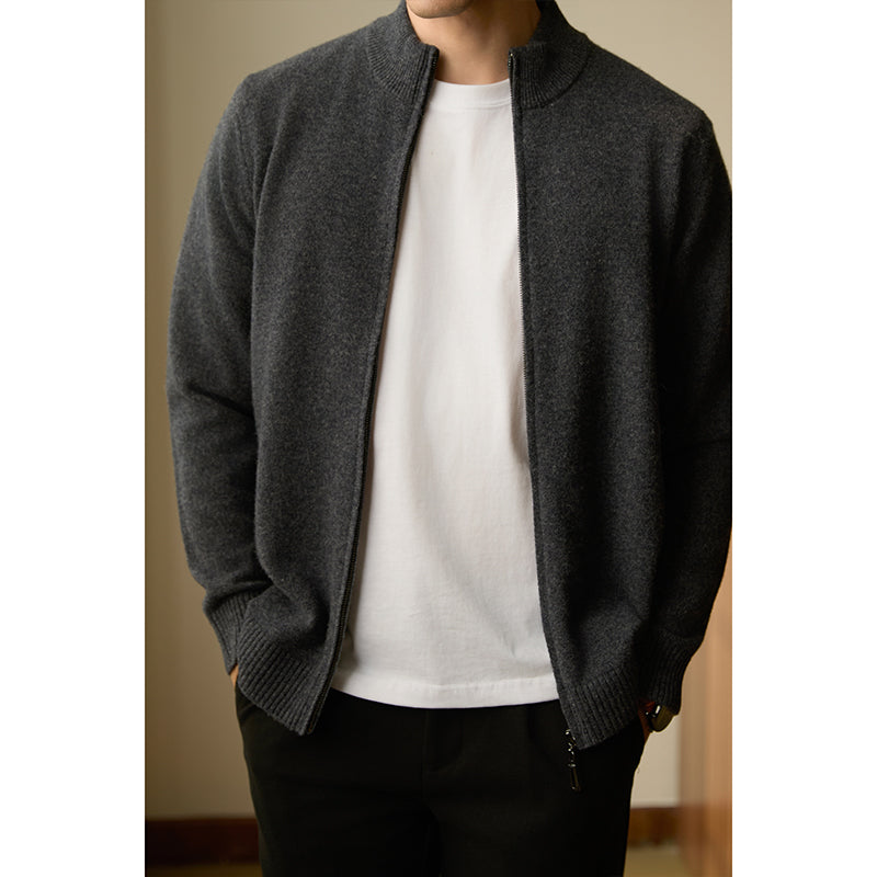 Men's AutumnWinter New Business Knitted Casual Jacket