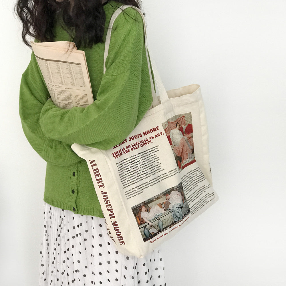 Women's Korean Style Messenger Canvas Bag