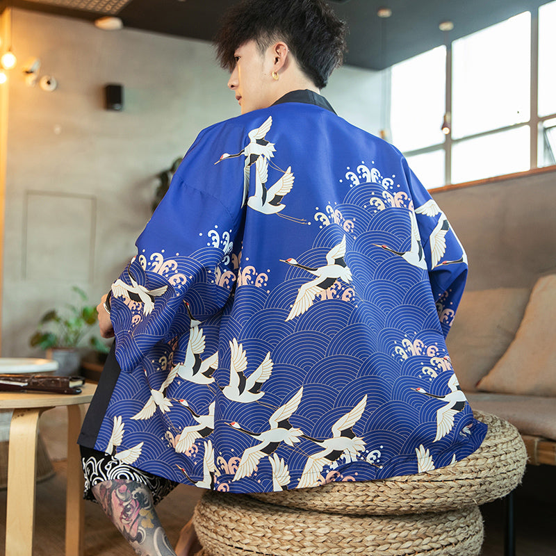 Chinese Tang Costume Improved Hanfu Men's Robe Coat