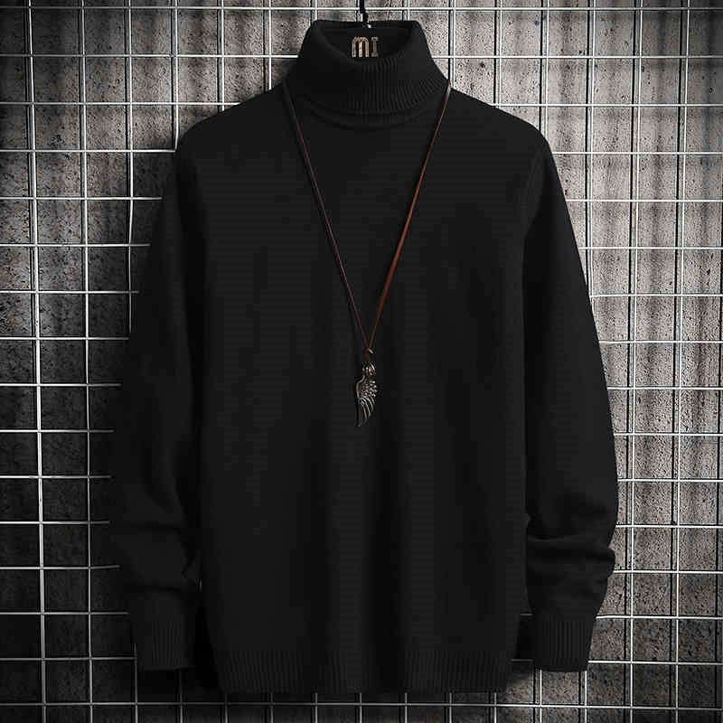 Small V-neck Pullover Vintage Lapel Sweater Men's Loose Advanced Simple Knit