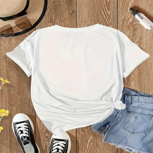 Women's Printed Casual Cute Short Sleeve