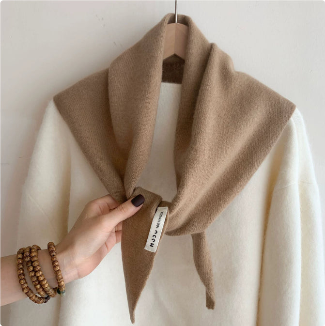 Multi-functional Warm All-matching Triangular Binder Women's Scarf Knitted Scarf