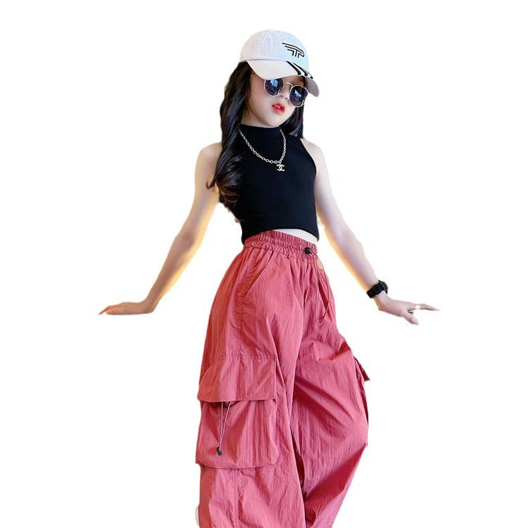 New Fashion Children's Summer Suit Quick-drying Pants