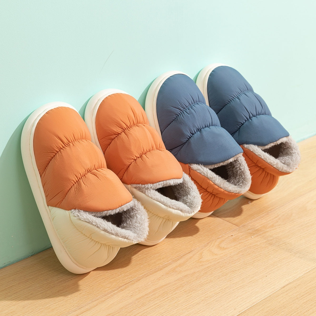 Womens Down-filled Cotton Shoes For Outdoor Wear Non-slip