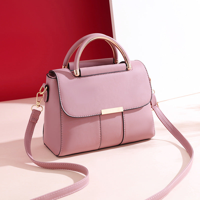 Korean Fashion One-shoulder Messenger Pu Small Square Bag