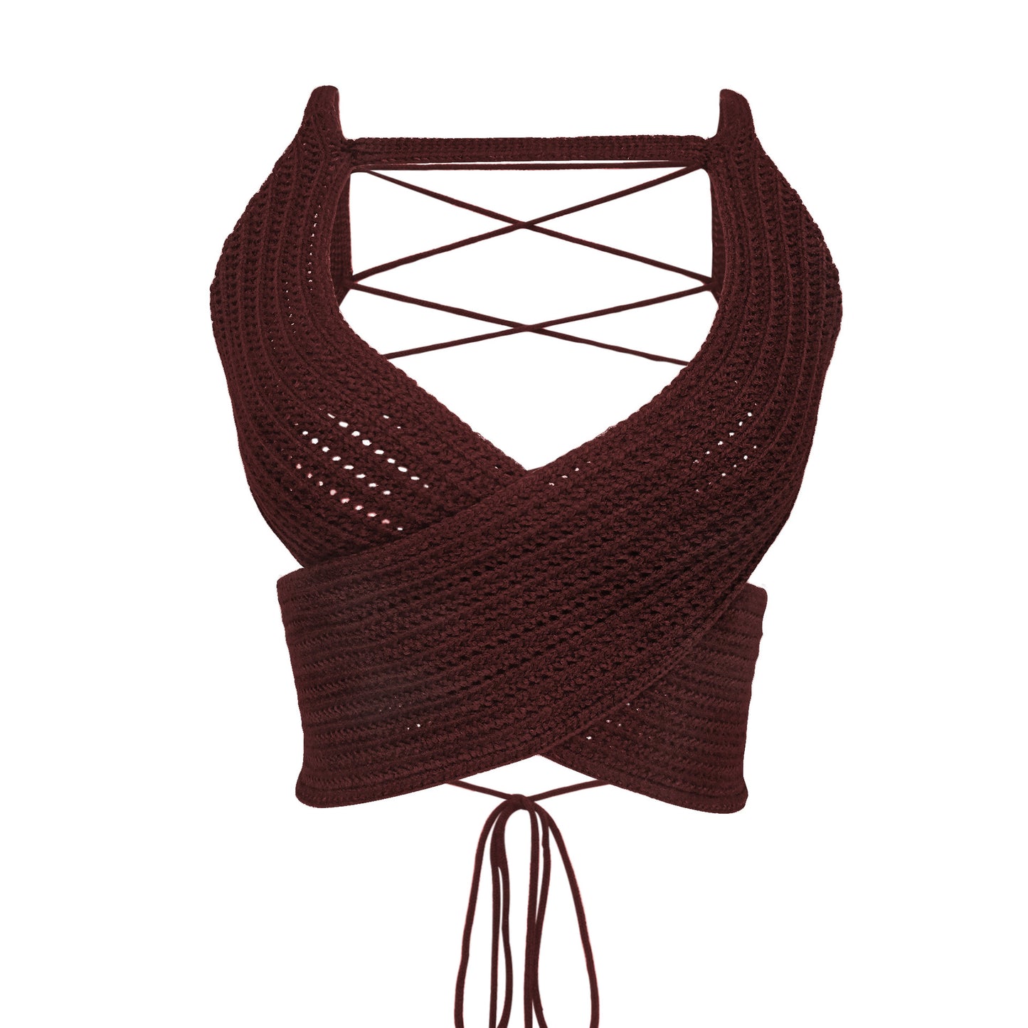 Women's Summer Fashion Wrap Chest Strap Sweater Top