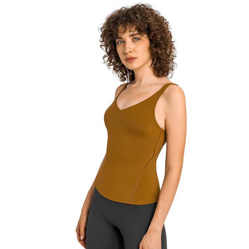 U-shaped Beauty Back Nude Feel Yoga Straps Chest Pad