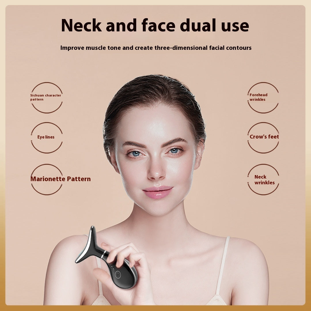Household Neck Pattern Micro Current Face Lifting And Tightening Massage Instrument