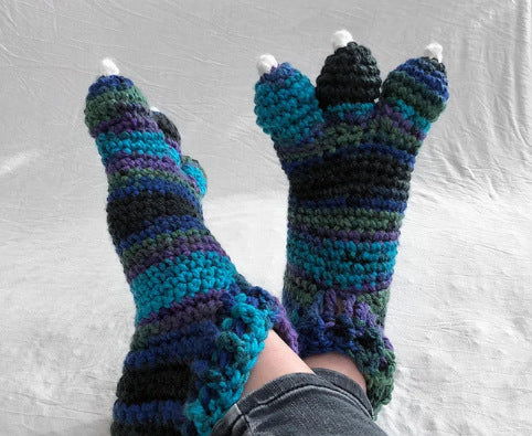 Made To Order Kids Dragon Slippers