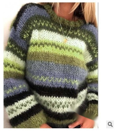 Casual Warm Knit Sweaters From Europe And The US