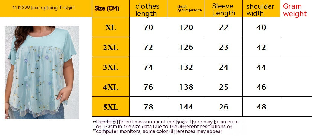 Women's Lace Lace Stitching Coat T-shirt