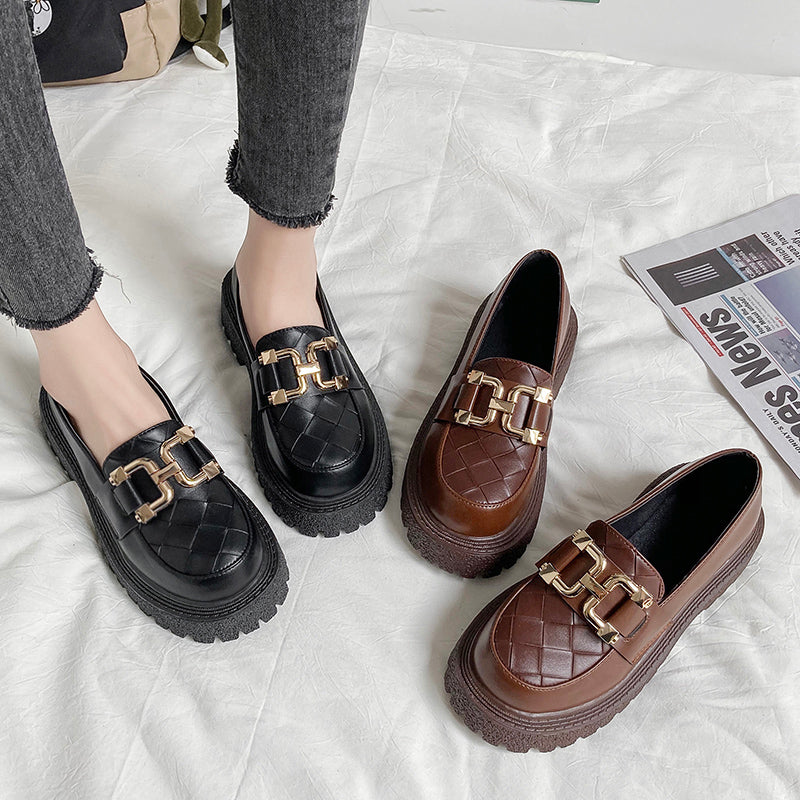 British Style Retro Platform Platform Women's Shoes
