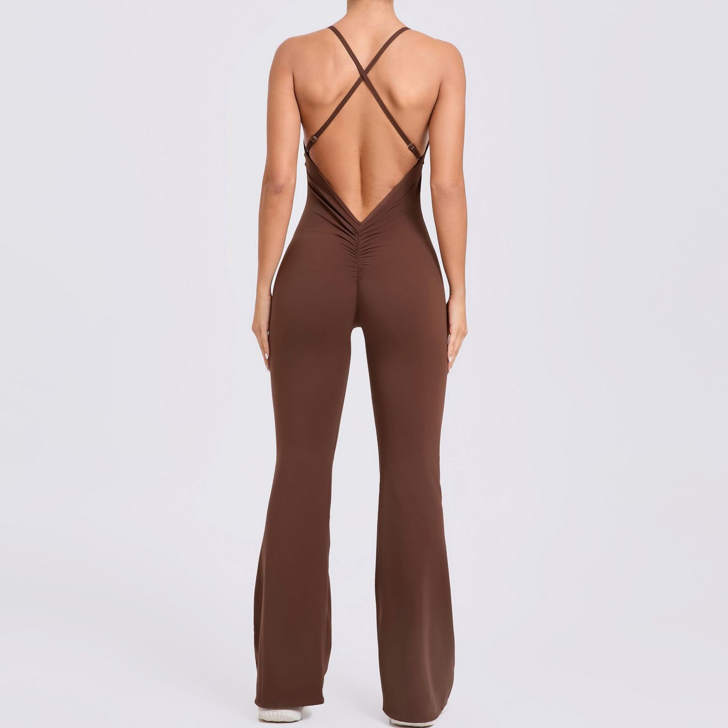 Shoulder Strap Horn Yoga Jumpsuit