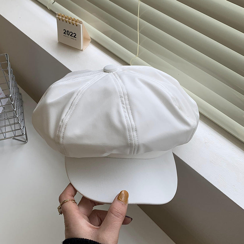 Octagonal Hat With Round Face For Slimming And Fashionable Look
