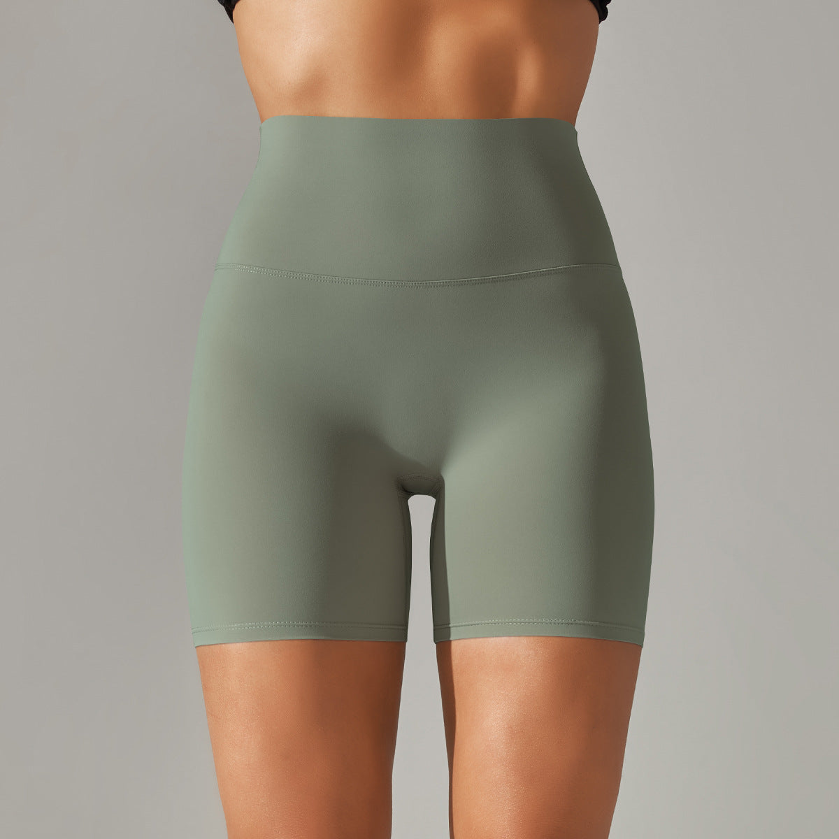 High Waist Peach Hip Tight Belly Trimming Sports Short Shorts