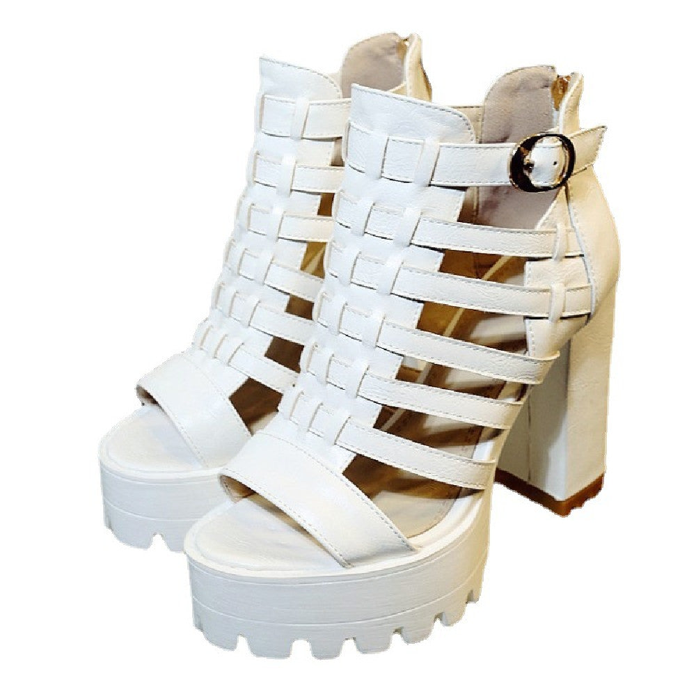 Women's Fashion Thick High Heel Sandals