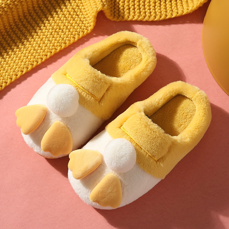 Non-slip Cute Indoor Home Dormitory Plush Couple Slippers
