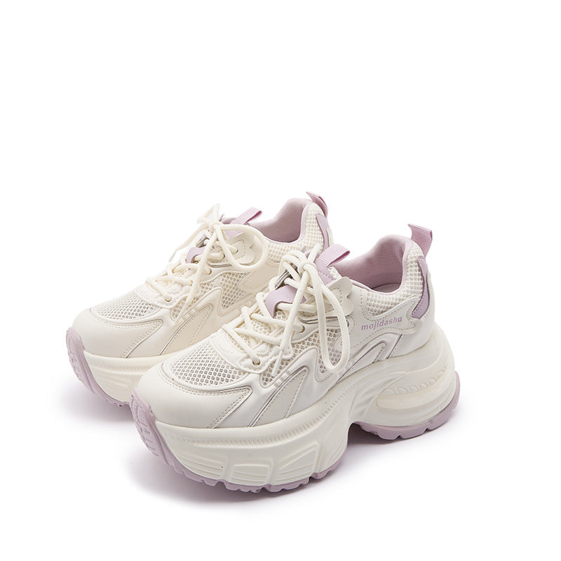 Good-looking Invisible Height Increasing Dad Shoes Female  7CM