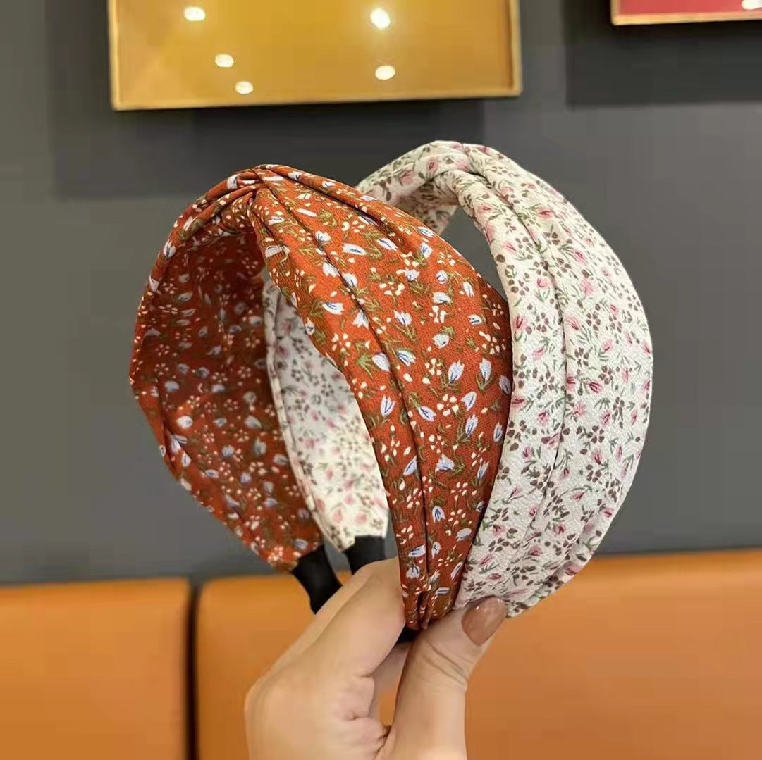 Retro French Wide Brim Hair Band Hair Fixer Women's Summer
