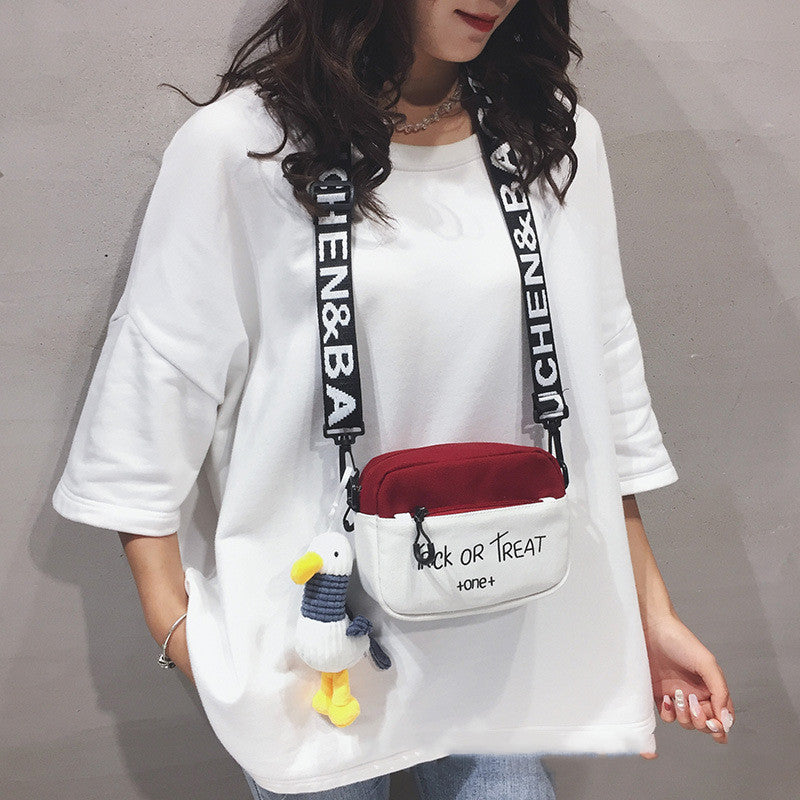 Women's Fashion Simple Canvas Cross Bag